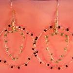 Wire Hooped Earrings With ..