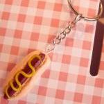 Polymer clay keychain, Hotd..